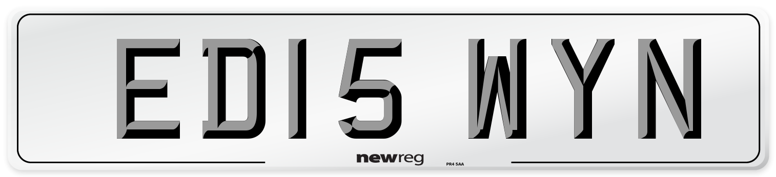 ED15 WYN Number Plate from New Reg